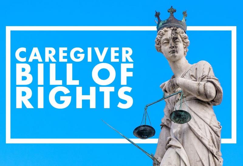 caregiver bill of rights justice scales
